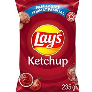 Ketchup flavour - Lay's Potato Chips - Made in Canada.